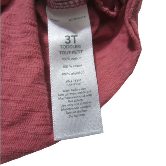 OSHKOSH B'gosh Toddler Girls Short Sleeve Square Neck T-Shirt Size 3T - Picture 4 of 6